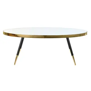 Steel and Mirror <b>Gold</b> Coffee <b>Table</b> 110x50x41.5 cm - Product Image 4