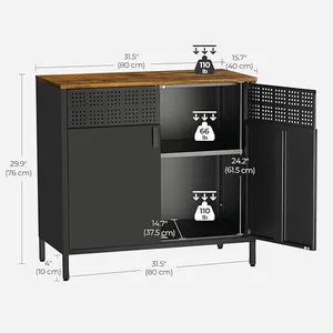 Metal Storage Cabinet With Lock Steel Locker Cabinet With Removable Shelve Black Storage Cabinets For Home Garage Office Bedroom
