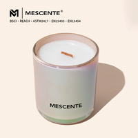 MESCENTE 4oz 8oz 14oz Vase à bougie en verre borosilicate de luxe vide, de qualité supérieure, pour la vente en gros, personnalisable, avec couvercle