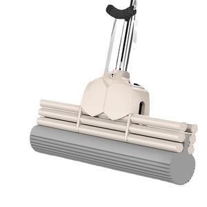 ไม้ถูพื้นไม้อัดรูปสี่เหลี่ยมผืนผ้า ใยฝ้ายความหนาแน่นสูง ด้ามจับยืดหดได้ 130 ซม. สำหรับทำความสะอาดบ้าน - Product Image 2