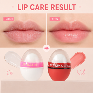 Bálsamo labial y para mejillas 2 en 1 ODM/OEM, nutritivo, retiene la humedad, realza el color natural de las mejillas, ilumina, con suave aroma a vainilla, en forma de huevo. - Product Image 3