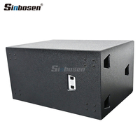 218+ Haut-parleurs de sonorisation professionnels pour DJ, subwoofer passif double 18 pouces, équipement audio pour scène disco