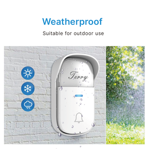 Timbre inalámbrico Timbre de puerta autoalimentado No requiere batería Timbre con timbre 60 tonos Timbre impermeable <span class=keywords><strong>Llamada</strong></span> para el hogar - Product Image 4