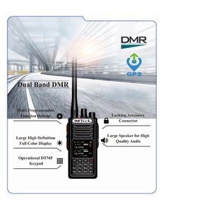 DMR / DPMR radios portátiles <span class=keywords><strong>con</strong></span> vídeo GPS doble PTT práctico jamón de doble banda walkie talkie 4000ch jamón de dos vías radio - Product Image 5