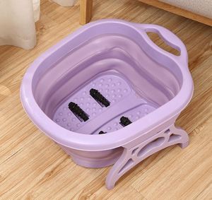 Foldable Footbath Massage <b>Bucket</b> Soaking <b>Bucket</b> <b>Folding</b> Basin Spa Foot Bath <b>Bucket</b> Household Sauna Bathtub Pedicure Bath Bathtub - Product Image 4