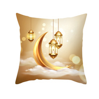 45x45CM Eid Mubarak taie d'oreiller Ramadan islamique musulman Kareem jeter housse de coussin doux housse de coussin décoration Ramadan