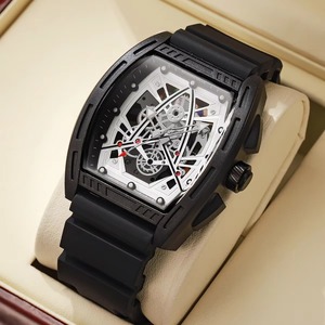 Reloj de Cuarzo de Lujo para Hombre, Esfera Hueca, Correa de Silicona, Deportivo, Casual, para Estudiantes, Compra al por Mayor - Product Image 3