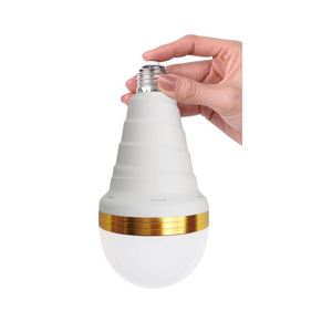 15W Rechargeable LED Emergency <b>Light</b> Bulb Cold White IP65 Design with Hooked Feature - Product Image 1