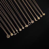 Nouveau collier pendentif minimaliste européen et américain, motif ancre, cœur, fer à cheval, petites breloques, accessoires assortis