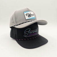 Gorra de golf deportiva Oxford Dobby de 5 paneles al por mayor, estilo vintage con cuerda, MOQ bajo, OEM, visera plana retro, equipo deportivo de alto rendimiento