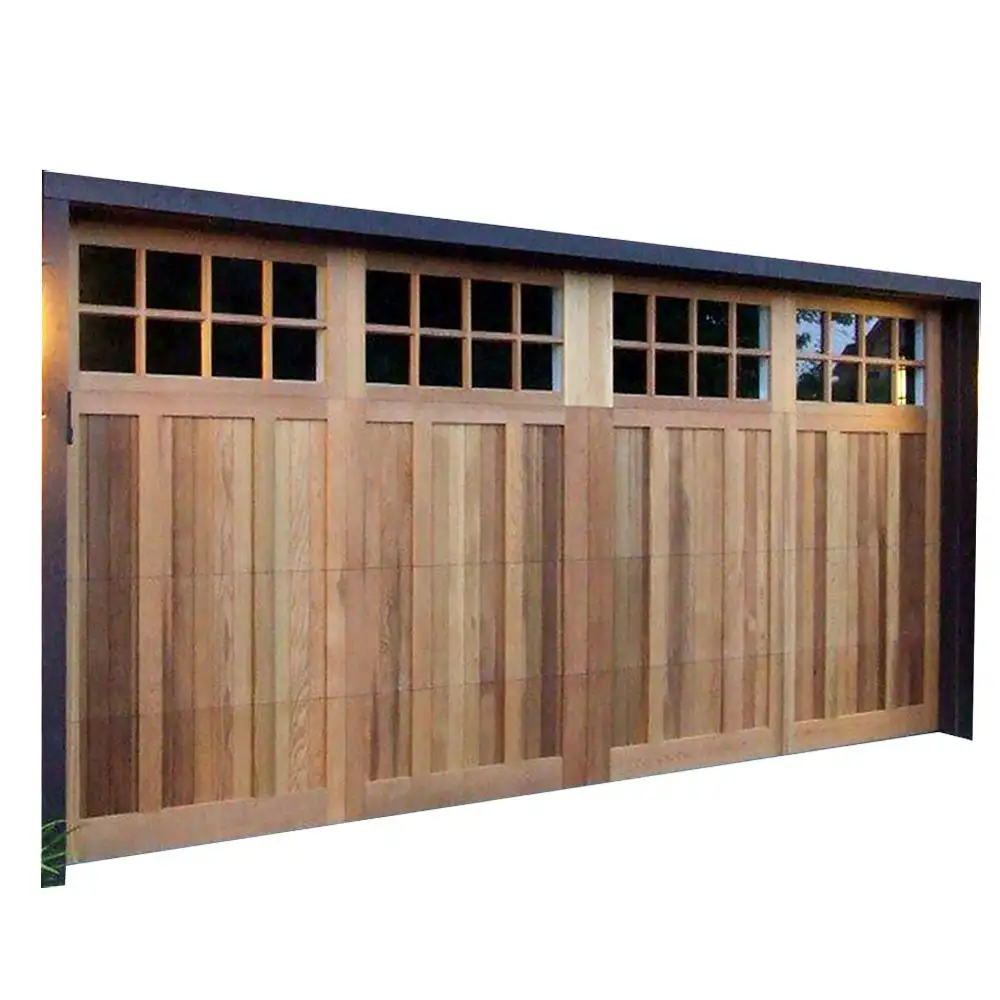 Americano moderno aislada garaje puerta de acero galvanizado de puerta corredera horizontal solapa puertas