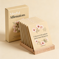 Cartes d'affirmations positives pour adolescentes, design personnalisé avec support de présentation, imperméables, pour un cadeau de renforcement de l'estime de soi