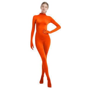 Traje Zentai de Spandex Negro para Adultos y Niños, Mono Completo con Pies, Body para <span class=keywords><strong>Mujer</strong></span>, Unitardo Ajustado para Danza, Disfraz de Halloween - Product Image 5