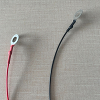Assemblage de câble d'alimentation audio personnalisé 2m RCA femelle 12*6.4mm pour voitures 3A bloc de fusibles gaine en PVC câbles audio vidéo en cuivre nu
