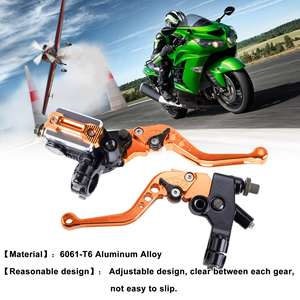 Universal CNC 7/8\" 22mm Handlebar Brake & <b>Clutch</b> <b>Master</b> <b>Cylinder</b> Lever Set Left & Right for Motorcycles Motorcycle Body Systems - Product Image 6