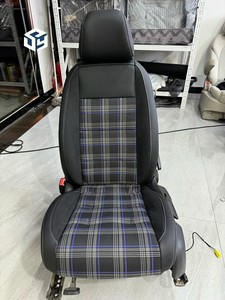 Ensemble complet de housses de siège de voiture en cuir nappa avec logo personnalisé, confortable et élégant, pour <span class=keywords><strong>Volkswagen</strong></span> <span class=keywords><strong>Golf</strong></span> - Product Image 3