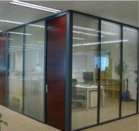 Cloisons de séparation en verre trempées solides de décoration en aluminium de salle de réunion de bureau