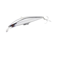 Leurre de pêche dur coulant type Minnow 120mm 45g, longue portée, appât artificiel avec hameçons triples pour la pêche en mer et la perche