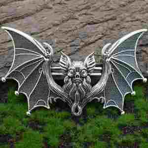 Gothic Bat Hair Clip <b>Braiding</b> Gothic Retro Style Dressing Texture Hair <b>Accessories</b> Gothic Witchy Halloween Big Bat Wing Barrette - Product Image 6