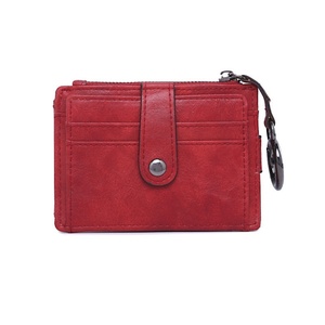 Boshiho Customized Genuine Card Holder Purse Fashion Leather Wallet Card Holder <b>Coin</b> <b>Pouch</b> for Women - Product Image 1