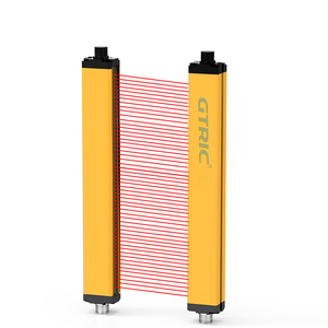 Sensor de seguridad de área fotoeléctrica GTRIC, 36 haces, paso de 20mm, PNP NC, Protector de larga distancia de detección, Sensor de cortina de luz de seguridad - Product Image 1