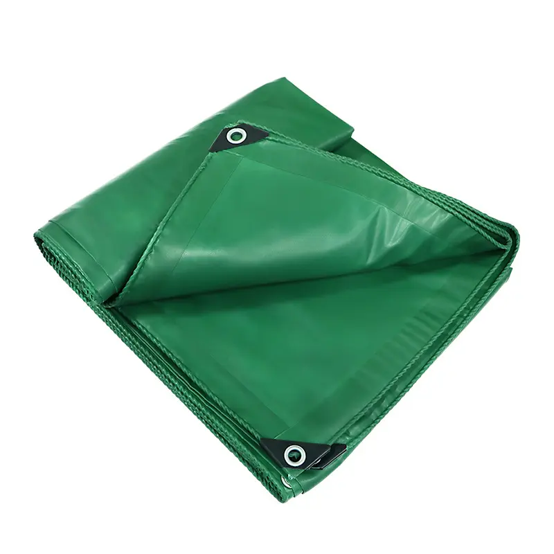 800 GSM Odorless and Waterproof Green PVC Tarpaulin Used For Covering Truck, Car, Buildings and Swimming pool