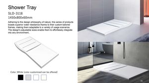 Receveur <span class=keywords><strong>de</strong></span> <span class=keywords><strong>douche</strong></span> en pierre artificielle ultra-<span class=keywords><strong>mince</strong></span> en gros <span class=keywords><strong>Base</strong></span> <span class=keywords><strong>de</strong></span> salle <span class=keywords><strong>de</strong></span> <span class=keywords><strong>douche</strong></span> à surface solide haut <span class=keywords><strong>de</strong></span> gamme - Product Image 4