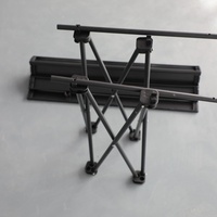 Table de repas d'extérieur moderne BONO HONGYI en fer et panneau MDF, ultra-légère, portable, réglable en hauteur, pour la plage, le camping, les pique-niques, les barbecues, pliable