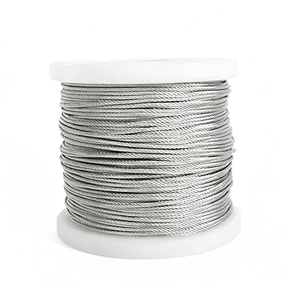 Câble en acier inoxydable T316 1x19 3/16 pouces, qualité marine T316, brin 1x19 <span class=keywords><strong>pour</strong></span> la construction <span class=keywords><strong>de</strong></span> rampes d'<span class=keywords><strong>escalier</strong></span> - Product Image 1