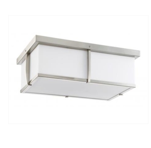 12 Inch Square Acrylic Lampshade Ceiling Lamp With E26/E27 <b>Socket</b> Hardwire <b>Light</b> for Bedroom, Kitchen, Hallway, Laundry Room - Product Image 1