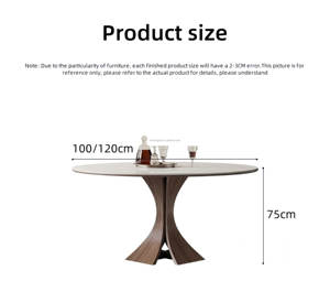 Juego de Mesa y Sillas de Comedor de Madera Maciza Estilo Retro Francés, Moderno, Simple, Estilo Mid-Century Wabi-Sabi, Mesa de Comedor Plegable para Apartamentos - Product Image 6