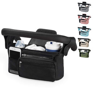 Organizador Universal para Cochecito con Portavasos Aislado, Bolsa para Teléfono Desmontable y Correa para el Hombro, Compatible con Cochecitos - Product Image 1