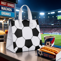 Sac de courses pliable et portable en PP non tissé, écologique et réutilisable, avec poignées renforcées, imprimé sur mesure pour les collations et la pizza
