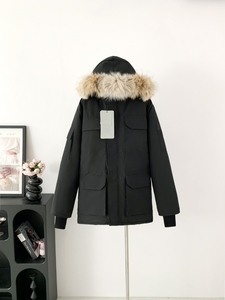 Parka da <span class=keywords><strong>Uomo</strong></span> per Tutte le Stagioni con <span class=keywords><strong>Cappuccio</strong></span> Rifinito in <span class=keywords><strong>Pelliccia</strong></span> di Alce Staccabile e Chiusura a Zip con Tirazip a Nocche - Piumino Resistente a Vento, Acqua e Freddo - Product Image 5