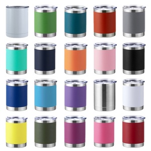 Mug de voyage en acier inoxydable de 10 oz avec revêtement en poudre, haute qualité, style américain - Product Image 5