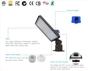 ตลาดยุโรป ฝรั่งเศส สเปน อิตาลี ไฟถนน LED แบบไม่มีแสงกระพริบ มาตรฐาน CE กำลังไฟ 100w-300w 140-170lm/w 20kv สำหรับที่อยู่อาศัยและพื้นที่สาธารณะ - Product Image 3