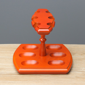 Wooden Pipe Stand With 6 Slots Multi Functional Display For Tobacco Pipes - Product Image 3