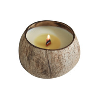 Sumbu Kayu Lilin Tempurung Kelapa Lilin Beraroma Alami Grosir Dekorasi Rumah