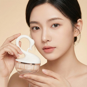 แปรงแต่งหน้าแบบพกพา Little Swan Foundation Brush ขนแปรงใยสังเคราะห์ ด้ามจับพลาสติกขนาด 25 มม. ปั๊มร้อน - Product Image 1