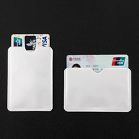 100 Étuis de protection en aluminium pour cartes NFC RFID, étanches, anti-démagnétisation, pour cartes d'identité, bancaires et de crédit, antivol 1