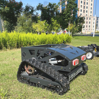 Tondeuse robot autonome à moteur essence avec navigation intelligente, cartographie et guidage, et coupe à lame plate