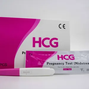 1 Step HCG Pregnancy Test Midstream 3.0mm In Vitro Diagnostic