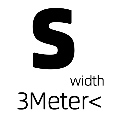 3m in width