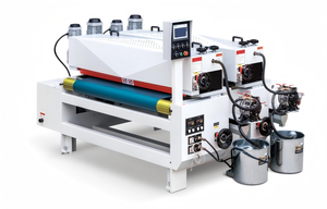 Machine de revêtement UV automatique double face de précision <span class=keywords><strong>pour</strong></span> meubles en <span class=keywords><strong>bois</strong></span>, 1300 mm, <span class=keywords><strong>pour</strong></span> panneaux en placage, papier et MDF, ligne de vernissage UV à rouleaux - Product Image 3