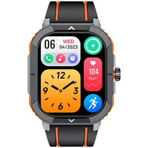 Montre connectée HK56 IP68 avec écran AMOLED de 2,06 pouces, NFC pour appels Bluetooth, surveillance de la pression artérielle, prévisions météorologiques, boussole - Product Image 5