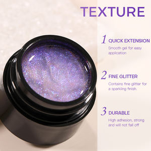 Polygel scintillant <span class=keywords><strong>Acrygel</strong></span> 100g LED UV professionnel pour extension d'ongles, non toxique, végétalien, vente en gros, gel de construction privé - Product Image 5