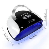 Kit de Manicura con Lámpara UV LED de Metal y Taladro, Equipo de Curado Rápido para Esmalte de Gel