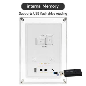 7 英寸全格式数码相框，带时钟和触摸屏，亚克力玻璃桌面，全新设计 - Product Image 5