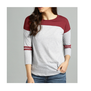 เสื้อยืดแขนสั้นมีสไตล์สำหรับผู้หญิงมีโลโก้ตามสั่งในการไล่ระดับสีที่แตกต่างกันการตกแต่งด้วยกระดุมที่เป็นมิตรต่อสิ่งแวดล้อม - Product Image 5