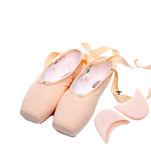 Scarpette da Danza Classica in Tela Comode e di Tendenza <span class=keywords><strong>con</strong></span> Fodera in Cotone, Suola Morbida e <span class=keywords><strong>Tacco</strong></span> Piatto per Ragazze - Product Image 1